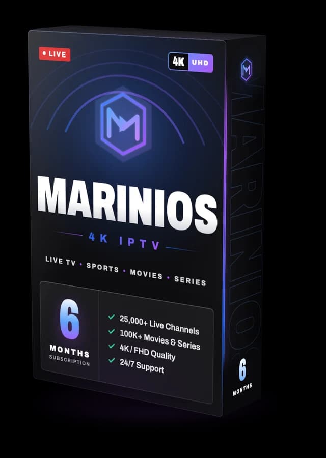 Marinios IPTV 6-month subscription box